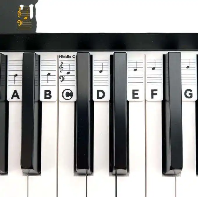 Wholesale Removable Convenient Keyboard Sticker High Quality Clean Piano Sticker
