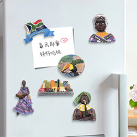 Autocollant de réfrigérateur en résine, personnage chameau, souvenirs d'attractions touristiques, autocollant de réfrigérateur créatif 3D tridimensionnel