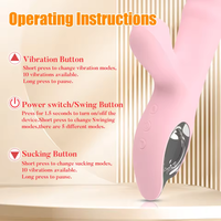 Aufblasbarer Klitoris-Vibrator für Frauen mit 10 Vibrationsmodi, 7 Frequenzen, Fernbedienung, Täglich Wasserdicht, USB Magnetisches Aufladen