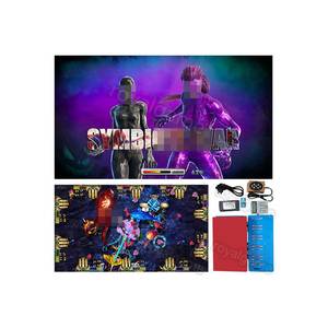 Symbiote chiến tranh con báo đen vs Đội Trưởng Mỹ USA Kim tự tháp chiến đấu Câu Cá Trò chơi bảng côn trùng Trả Thù 55 inch 8 chỗ chơi game - Product Image 1