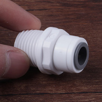 Raccord droit en POM plastique 1/4" 1/2" 3/8" à connexion rapide pour purificateur d'eau, machine à glaçons, machine à café
