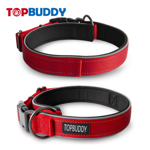 Collar de neopreno suave para perro, collarín reflectante acolchado de nailon - Product Image 3