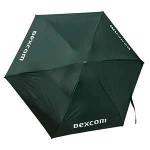 Mini parapluie manuel moderne en pongé avec logo, format compact de poche, léger, résistant aux UV, pour voyage, soleil et pluie - Product Image 4