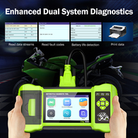 Lancol M300 Scanner de Diagnostic Moto 12V Testeur de Batterie OBD OBD2 Lecteur de Codes Moto Outil de Diagnostic pour Analyseur de Moteur Harley Davidson