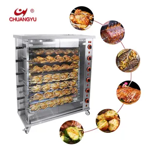 Chuangyu horno para asar pollos 3/6/9 macchina per griglia di pollo girarrosto di pollo macchina commerciale