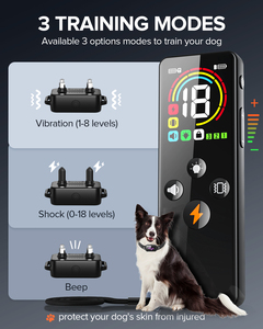 Collar de entrenamiento para perros recargable profesional, impermeable, Control remoto, ajustable para perros pequeños, medianos y grandes, plástico de moda