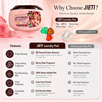 Échantillon Gratuit : Capsules de Lessive JIETI 11g x 40pcs en Forme de Pêche, 4-en-1, Détergent en Capsules, OEM ODM, Marque Privée, Vente Directe Usine