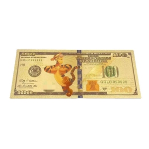 Nouvelle Banque de billets d'anime Little Bear America 2026 plaquée or pour cadeaux - Product Image 5
