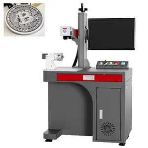 50 Watt Fiber Laser Markering Machine Label Maker Printer Custom Fotoprojectie Ketting Machine