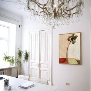 Suministro directo de fábrica Impresión de árbol abstracto Arte de pared para dormitorio Cocina Decoración de pared Diseño de papel colgante para cumpleaños - Product Image 1