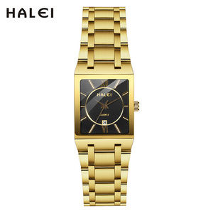 Montre HALEI pour femme à quartz original, cadran bleu, affichage de la date, analogique, fermoir pliant, mouvement japonais à aiguilles, vente en gros en dropshipping - Product Image 3