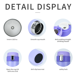 China Marca Watersy Venta al por mayor Bounce Cup Acero inoxidable Doble pared 350ml 500ml Sublimación promocional drinkware Botella de agua - Product Image 5