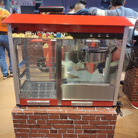 Máquina de Palomitas de Maíz Eléctrica de Gran Tamaño para Uso Industrial y Comercial de Lujo para Restaurantes con Certificación CE y Vitrina de Exhibición Caliente