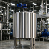 Réservoir isotherme en acier inoxydable 316L de 800 kg avec entraînement par moteur à engrenages pour la conservation de bière en vrac en salle, usage quotidien