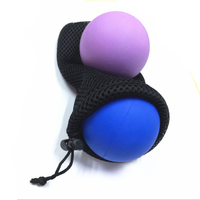 Balle de massage en caoutchouc élastique en silicone personnalisée, thérapie à pointe sphérique, rouleau de yoga à l'arachide, balle de crosse