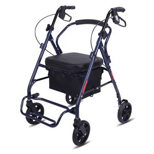 Chariot de courses multifonctionnel pliable avec siège, capacité 100 kg, pour l'assistance à la mobilité des personnes âgées - Product Image 5