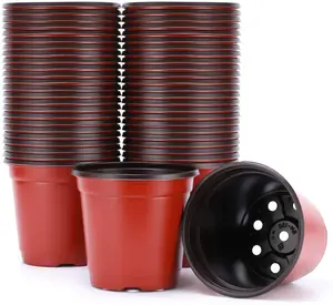Pots de démarrage de graines PP Blumentopf /Maceta/vasso da fiori Pots de pépinière en plastique bicolore Pot de fleur succulente 13 tailles