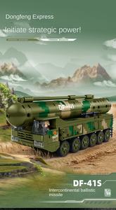Blocs de construction <span class=keywords><strong>Sluban</strong></span> Military Series B1575 ZTZ-99AS, missile intercontinental de combat principal, modèle de jouet pour garçon - Product Image 2