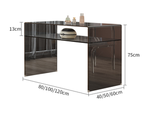 Moda luz lujo moderno Simple acrílico salón muebles <span class=keywords><strong>mesas</strong></span> sillas juegos <span class=keywords><strong>para</strong></span> <span class=keywords><strong>uñas</strong></span> salón muebles manicura Mesa <span class=keywords><strong>uñas</strong></span> Escritorio - Product Image 6