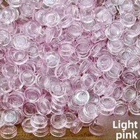 Blocs de construction en acrylique translucide de 8 mm, granulés en forme de boule faits à la main pour couvercles de pots de slime et colle crème DIY (30g avec sachet)