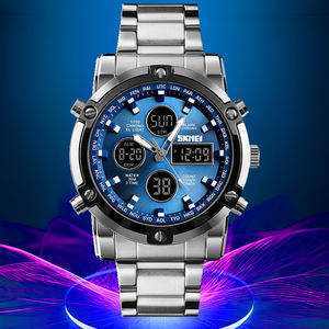 Reloj de Cuarzo Digital de Lujo para Hombre, Modelo SKMEl 1389, Resistente al Agua 3ATM, con Correa de Aleación de Zinc, Estilo Deportivo y Ovalado - Product Image 1
