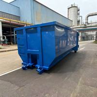 Conteneur à roulettes robuste et économique pour déchets de construction, bac à roulettes de recyclage en métal renforcé, certifié CE ISO, garantie 1 an