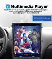 Autoradio multimédia Android 11 2 Din 9,7 pouces pour Tesla Type 9,7 pouces Stéréo Carplay 2din Navigation GPS