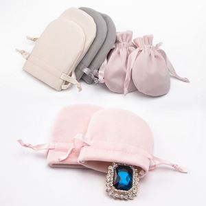 Sacs en velours personnalisés transfrontaliers avec logo, pochettes à bijoux en velours floqué anti-poussière pour cadeaux, vente en gros - Product Image 5
