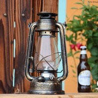 Lampe de camping portable en métal rétro classique à LED, style ancien, étanche IP55, batterie au nickel-hydrure, multicolore, CE