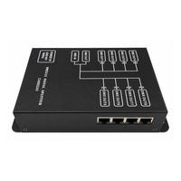 Distributeur de signal DMX512 8 voies Pknight, amplificateur isolé haute tension RJ45 avec garantie d'un an pour l'éclairage de scène