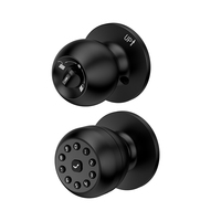 Cerradura de Bola Redonda Inteligente con Contraseña de Acero Inoxidable Keyplus, Sin Manija, para Puerta de Seguridad de Oficina o Habitación