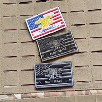Écusson brodé en toile écologique Navy SEALs pour badge de moral tactique, brassard, uniforme, veste, sac à dos