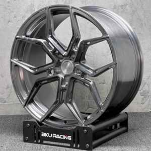Jantes Bku forgées 5x108, 19, 20, 21 pouces, alliage noir brossé, jantes de course pour <span class=keywords><strong>Jaguar</strong></span> XF XE XJ <span class=keywords><strong>F</strong></span>-<span class=keywords><strong>pace</strong></span> Type Volvo V60 - Product Image 4