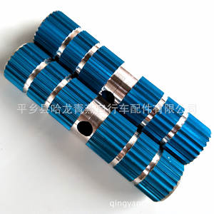 Barra de extensión para bicicleta de montaña, aleación de aluminio, eje trasero redondo, accesorios para pedales, amarillo, rojo, azul, negro, plateado - Product Image 5