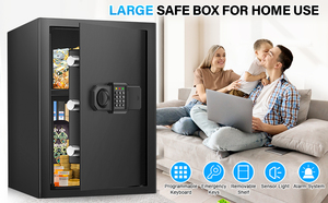 Weichi nhà khách sạn Kim loại thông minh lớn an toàn tủ điện tử kỹ thuật số an toàn hộp an toàn đồ trang sức thông minh Locker két - Product Image 4
