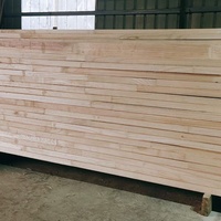Tablero de madera para muebles de álamo/pawlonia, tiras de chaflán, madera triangular