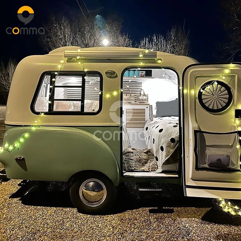 Fiberglass Camper Trailer motorhome rv 4x4 off road pop top hybrid caravan australian caravan travel trailer with packaging