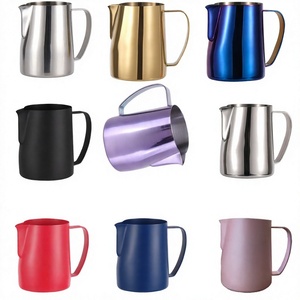 Pichet à lait en alliage d'aluminium de 450 ml, pichet à mousse de lait pour café, latte, cappuccino, crème de lait pour adultes, maintien au chaud de 6 à 12 heures - Product Image 4