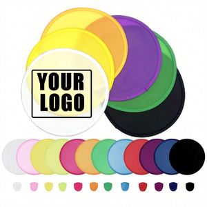 Disque volant en nylon souple imprimé sur mesure, avec pochette pour éventail pliant rond en nylon, cadeau promotionnel pliable - Product Image 1