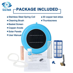 เครื่องกำเนิดไอออนพลังงานแสงอาทิตย์สำหรับสระว่ายน้ำพร้อมขั้วบวกทองแดงต้านทานสาหร่ายบริสุทธิ์ - Product Image 4