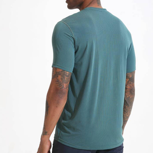 <b>Custom</b> Sweat Activated Breathable Training T-<b>shirt</b> Fitness <b>Shirt</b> Polyester Nylon <b>Shirts</b> Men's <b>Compression</b> Gym <b>Shirt</b> - Product Image 1