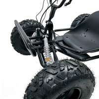 Kart tout-terrain à essence toutes saisons, kart de course à quatre roues durable avec cadre antirouille pour toutes les saisons