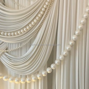 SMOOTH Church Wedding White Drapery Wedding Ice <b>Silk</b> <b>Curtain</b> Wedding Facric <b>Curtain</b> Event - Product Image 6