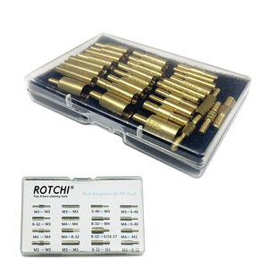 Adattatori per raccordi per asta di pulizia della pistola confezione da 30 pezzi 5-40 8-32 10-32 5/16-27 M3 M4 M5 filettature nel connettore dell'asta <span class=keywords><strong>maschio</strong></span> e femmina - Product Image 4