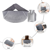BOUillotte Personnalisée 2L avec Ceinture, Veste en Flanelle pour Ventre Chaud et Chauffe-Mains pour l'Hiver