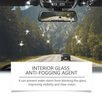 Rayhong 120ml voiture intérieur verre anti-buée agent saleté enlever les taches d'eau brouillard empêchant pare-brise anti-buée spray