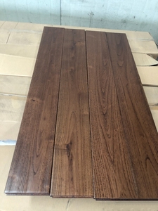 <span class=keywords><strong>Parquet</strong></span> en bois massif de teck chinois contemporain couleur noyer, grain antique, surface ABC, pour espaces de vie intérieurs - Product Image 5