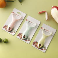 Roestvrijstalen fruit- en groenteschiller met keramisch mes, fruit-, aardappel- en appelschiller, keukengereedschap