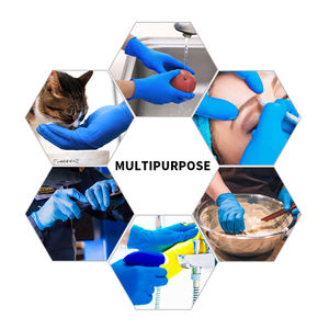 Nitrilhandschoenen blauw wegwerpbaar 3mil keuken koken voedselverwerking waterdicht oliebestendig antislip laboratorium fabrieksgebruik 100 stuks - Product Image 2