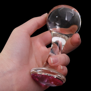 Tapón Anal Transparente con Incrustaciones de Diamantes Esféricos, Resistente al Agua, Juguete de Autoestimulación BDSM para Mujeres - Product Image 5